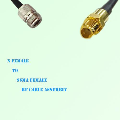 N Female to SSMA Female RF Cable Assembly