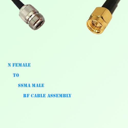 N Female to SSMA Male RF Cable Assembly