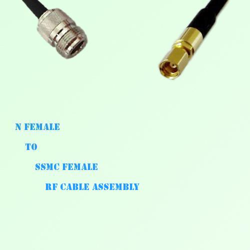 N Female to SSMC Female RF Cable Assembly