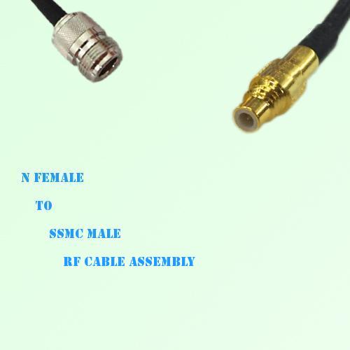 N Female to SSMC Male RF Cable Assembly