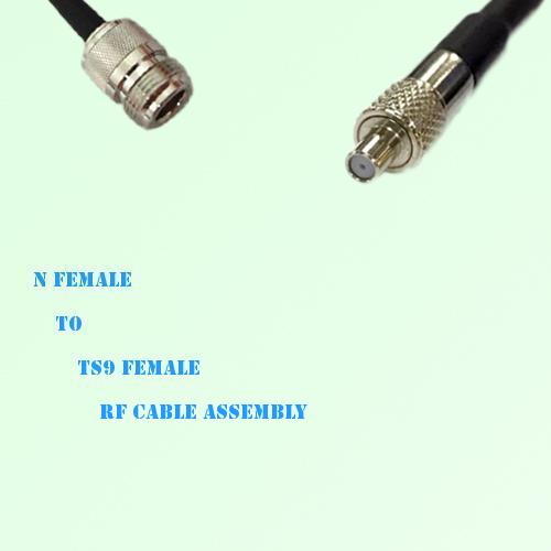 N Female to TS9 Female RF Cable Assembly