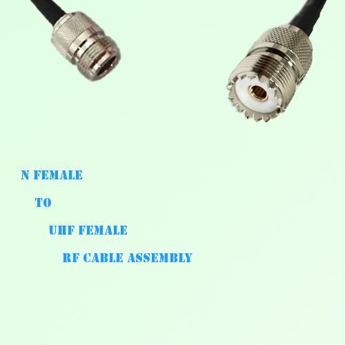 N Female to UHF Female RF Cable Assembly