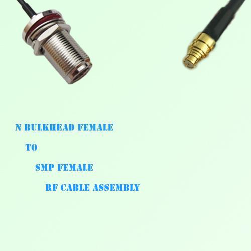 N Bulkhead Female to SMP Female RF Cable Assembly
