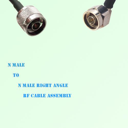 N Male to N Male Right Angle RF Cable Assembly