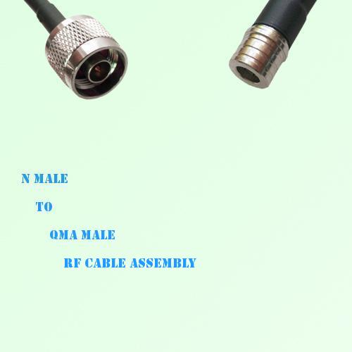 N Male to QMA Male RF Cable Assembly