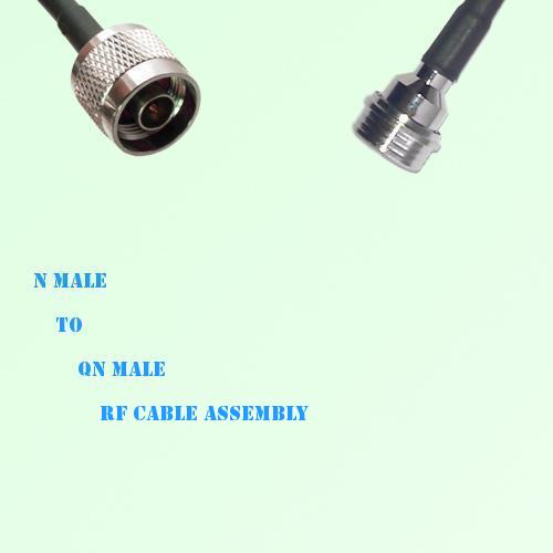 N Male to QN Male RF Cable Assembly
