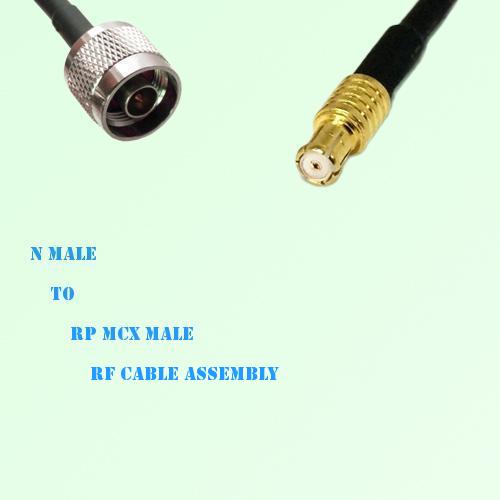 N Male to RP MCX Male RF Cable Assembly