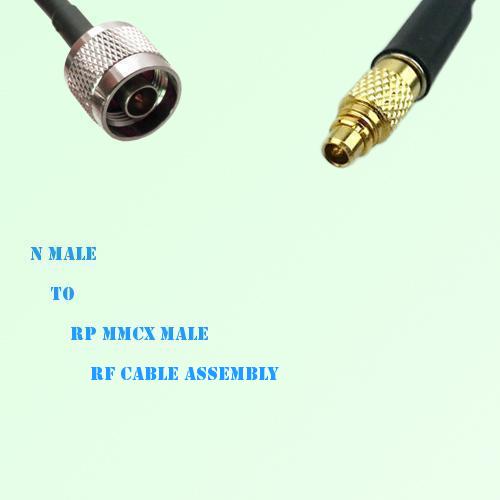 N Male to RP MMCX Male RF Cable Assembly
