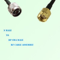 N Male to RP SMA Male RF Cable Assembly