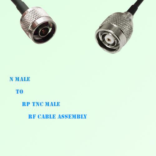 N Male to RP TNC Male RF Cable Assembly