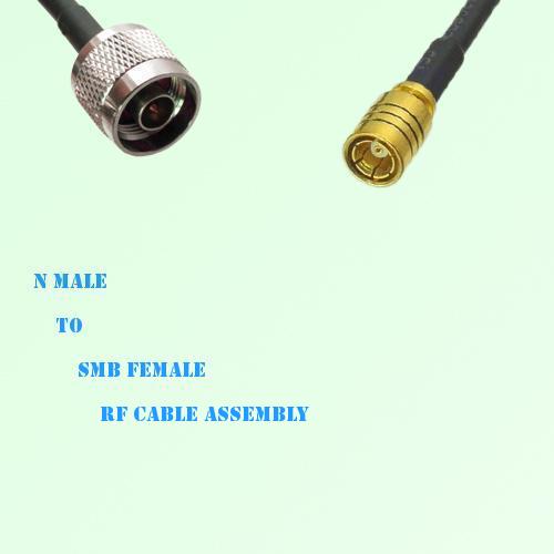 N Male to SMB Female RF Cable Assembly