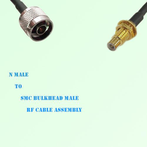 N Male to SMC Bulkhead Male RF Cable Assembly N Male to SMC Bulkhead Male RF Cable Assembly