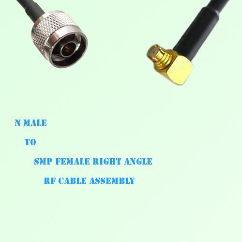 N Male to SMP Female Right Angle RF Cable Assembly