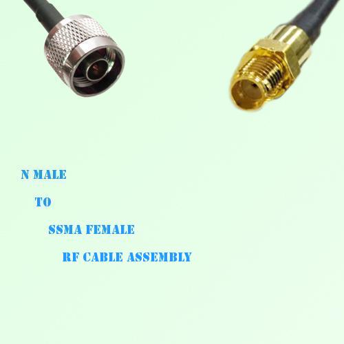 N Male to SSMA Female RF Cable Assembly