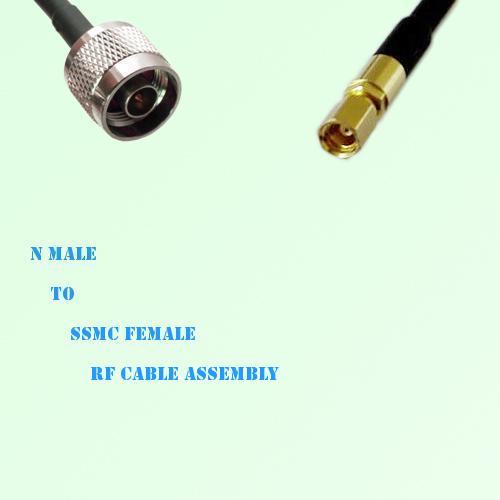 N Male to SSMC Female RF Cable Assembly