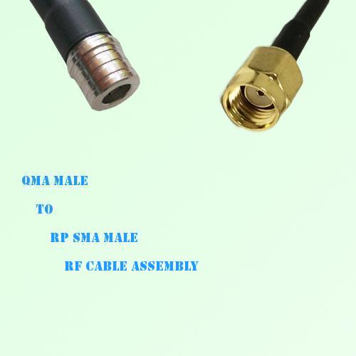 QMA Male to RP SMA Male RF Cable Assembly