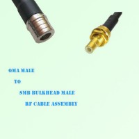QMA Male to SMB Bulkhead Male RF Cable Assembly QMA Male to SMB Bulkhead Male RF Cable Assembly