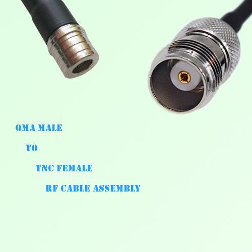 QMA Male to TNC Female RF Cable Assembly