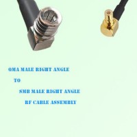 QMA Male Right Angle to SMB Male Right Angle RF Cable Assembly QMA Male Right Angle to SMB Male Right Angle RF Cable Assembly