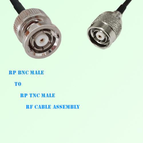 RP BNC Male to RP TNC Male RF Cable Assembly