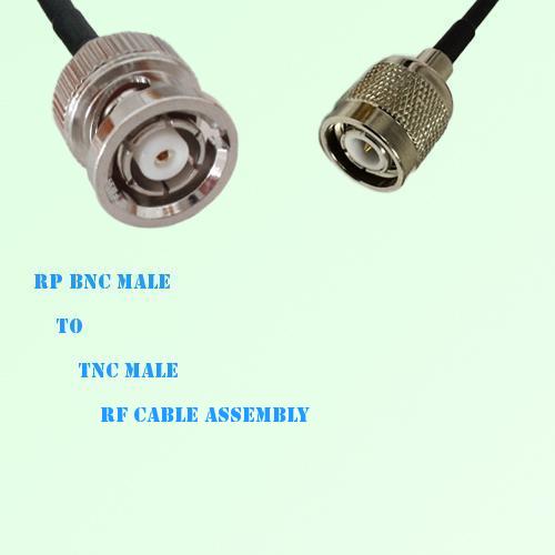 RP BNC Male to TNC Male RF Cable Assembly