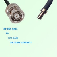 RP BNC Male to TS9 Male RF Cable Assembly