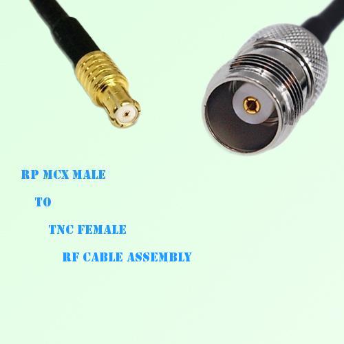 RP MCX Male to TNC Female RF Cable Assembly