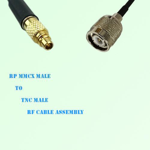 RP MMCX Male to TNC Male RF Cable Assembly