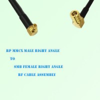 RP MMCX Male Right Angle to SMB Female Right Angle RF Cable Assembly RP MMCX Male Right Angle to SMB Female Right Angle RF Cable Assembly