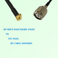 RP MMCX Male Right Angle to TNC Male RF Cable Assembly