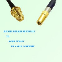 RP SMA Bulkhead Female to SSMB Female RF Cable Assembly