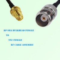 RP SMA Bulkhead Female to TNC Female RF Cable Assembly