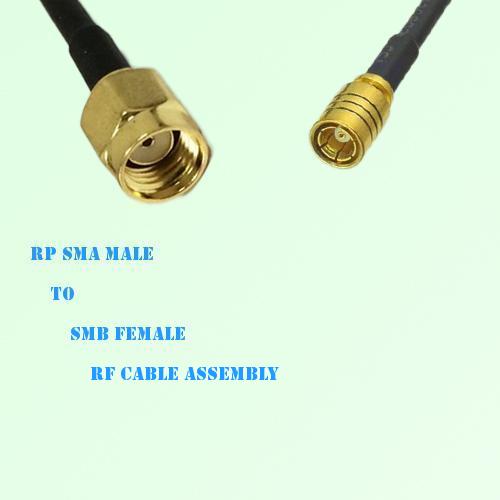 RP SMA Male to SMB Female RF Cable Assembly