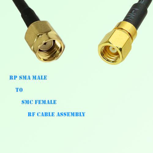 RP SMA Male to SMC Female RF Cable Assembly