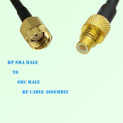 RP SMA Male to SMC Male RF Cable Assembly
