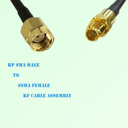 RP SMA Male to SSMA Female RF Cable Assembly RP SMA Male to SSMA Female RF Cable Assembly