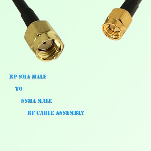 RP SMA Male to SSMA Male RF Cable Assembly
