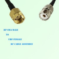 RP SMA Male to UHF Female RF Cable Assembly RP SMA Male to UHF Female RF Cable Assembly