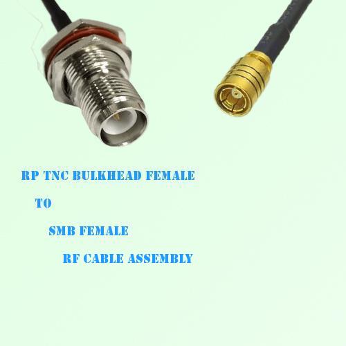 RP TNC Bulkhead Female to SMB Female RF Cable Assembly RP TNC Bulkhead Female to SMB Female RF Cable Assembly