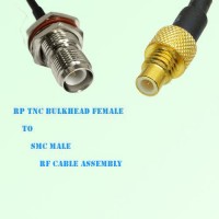 RP TNC Bulkhead Female to SMC Male RF Cable Assembly RP TNC Bulkhead Female to SMC Male RF Cable Assembly