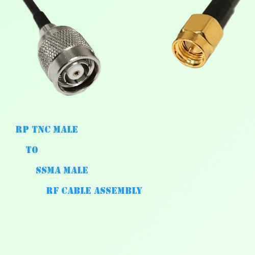 RP TNC Male to SSMA Male RF Cable Assembly