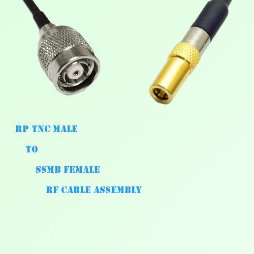 RP TNC Male to SSMB Female RF Cable Assembly