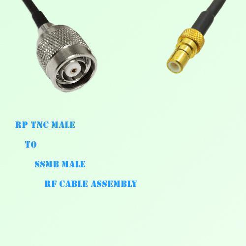 RP TNC Male to SSMB Male RF Cable Assembly