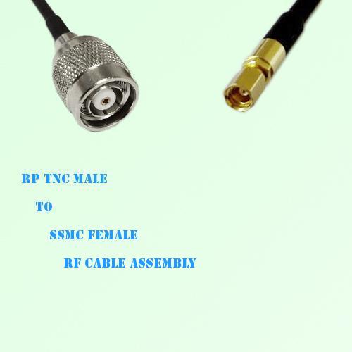 RP TNC Male to SSMC Female RF Cable Assembly