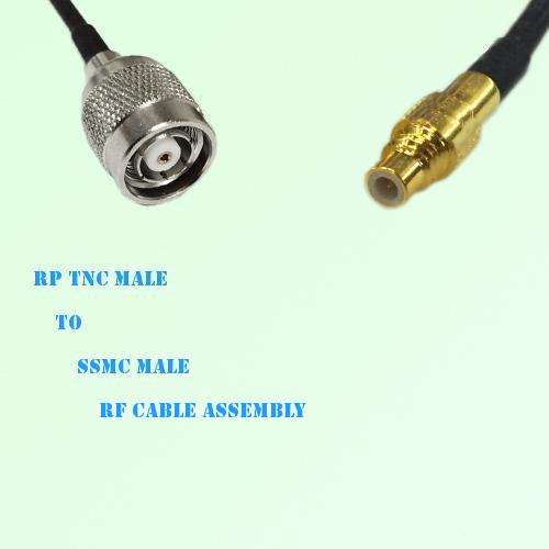 RP TNC Male to SSMC Male RF Cable Assembly