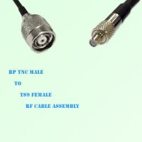 RP TNC Male to TS9 Female RF Cable Assembly