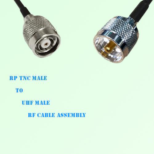 RP TNC Male to UHF Male RF Cable Assembly