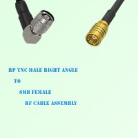 RP TNC Male Right Angle to SMB Female RF Cable Assembly RP TNC Male Right Angle to SMB Female RF Cable Assembly