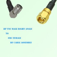 RP TNC Male Right Angle to SMC Female RF Cable Assembly RP TNC Male Right Angle to SMC Female RF Cable Assembly