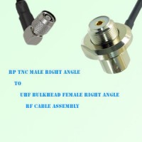 RP TNC Male R/A to UHF Bulkhead Female R/A RF Cable Assembly RP TNC Male R/A to UHF Bulkhead Female R/A RF Cable Assembly
